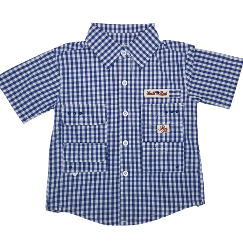 Bull Red Youth Fishing Shirt