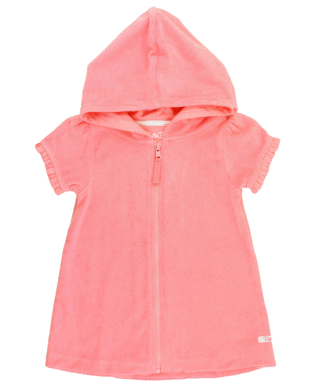 Girls Bubblegum Pink Terry Full-Zip Cover Up