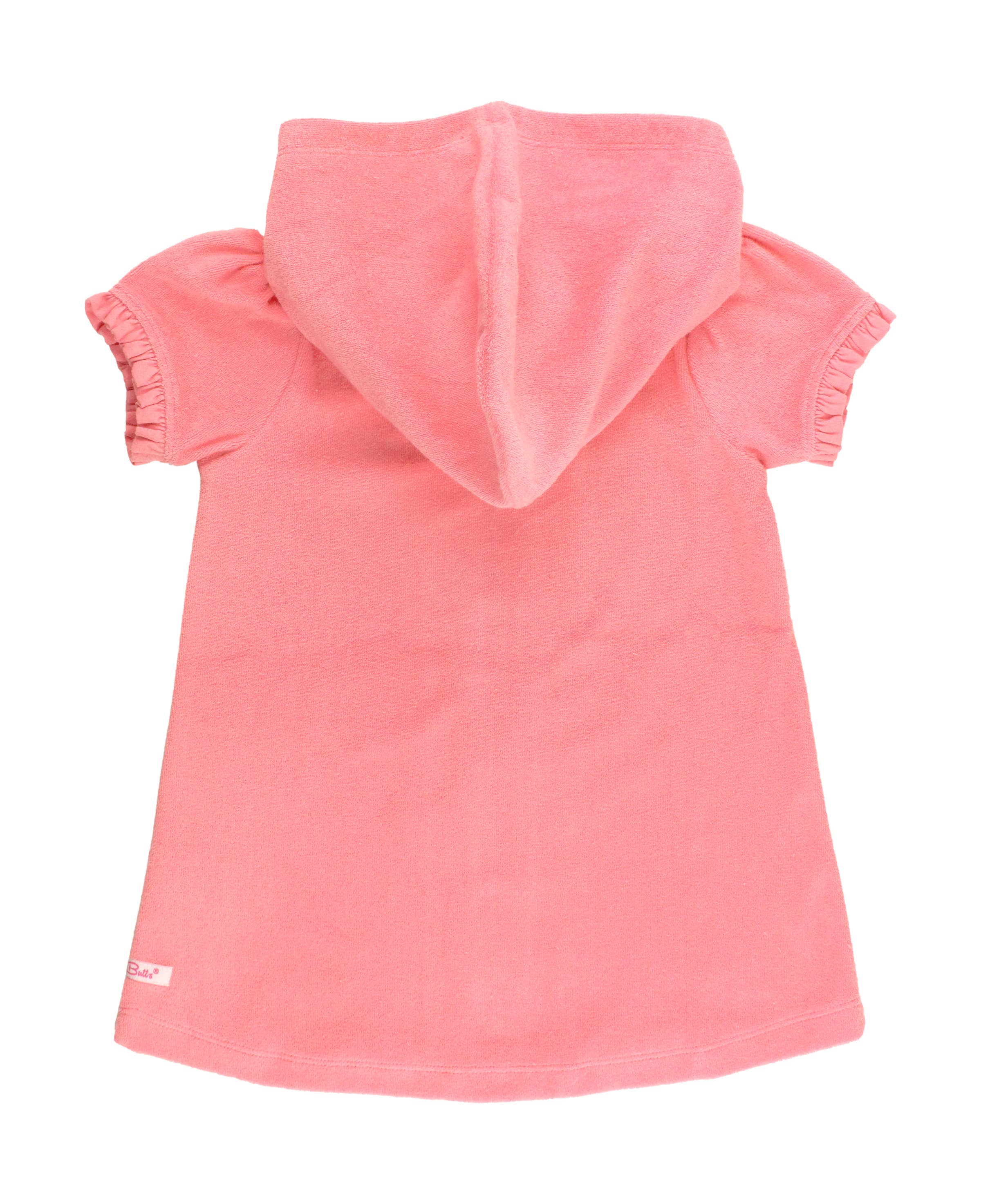 Girls Bubblegum Pink Terry Full-Zip Cover Up