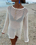 Beach Vacation Knit Hollow Out Cover-Up