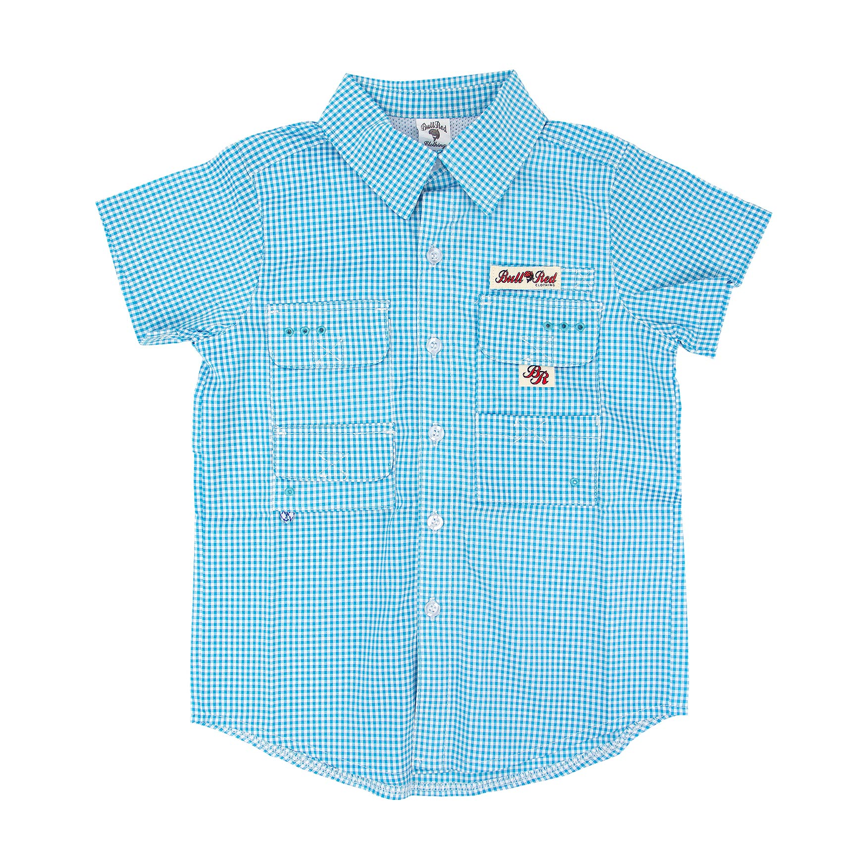 Bull Red Youth Fishing Shirt