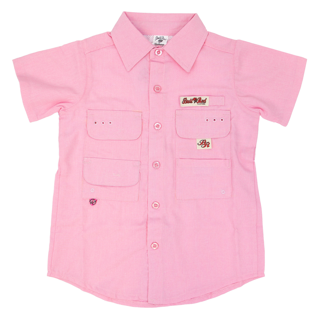 Bull Red Youth Fishing Shirt