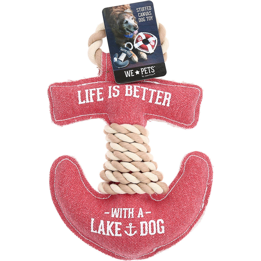 Lake Dog - 12" Canvas Dog Toy on Rope