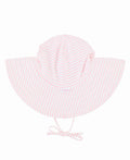 Girls Pink Seersucker Swim Hat