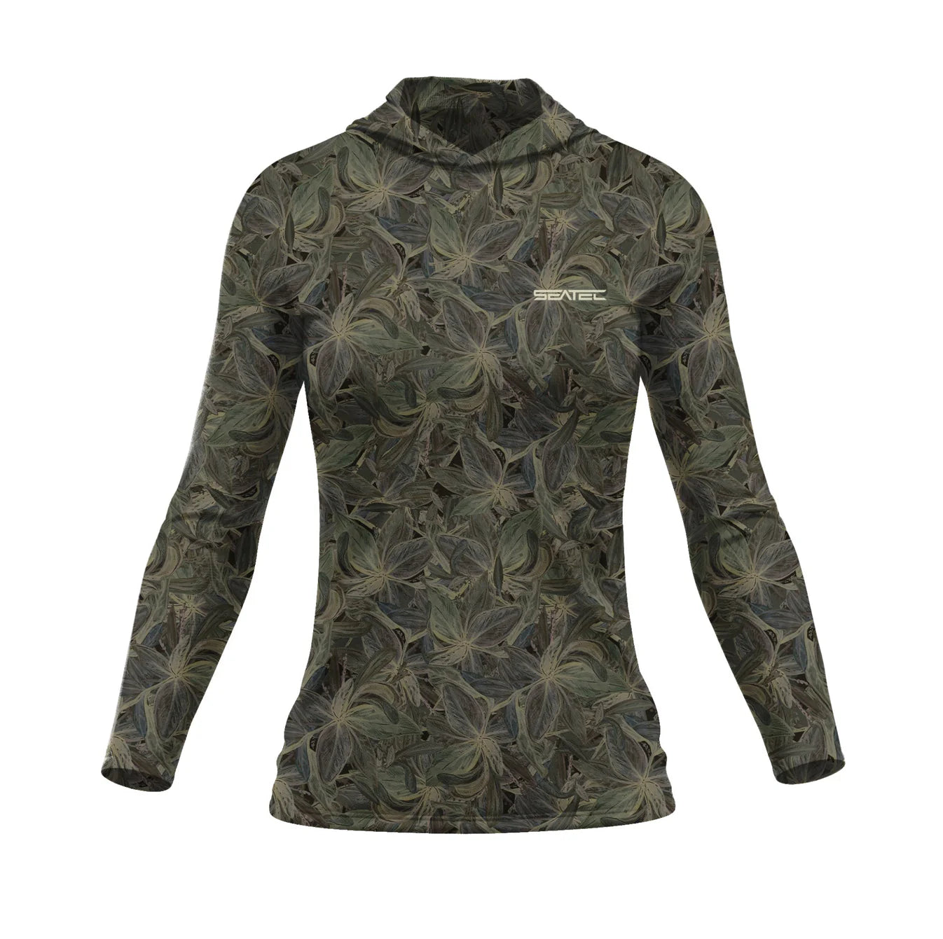 Seatec Womens Sport Tec Hooded Long Sleeve Shirt